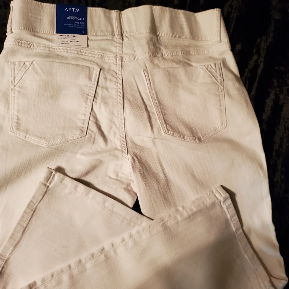 💄NWT Women's Apt. 9® Tummy Control Midrise Bootcut Jeans - Picture 6 of 10